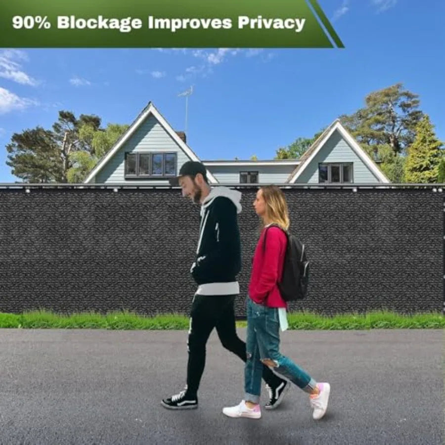 Privacy Screen Fence, 6Feet x 50Feet - Heavy Duty Shade Net Cover, for Wall, Garden, Yard