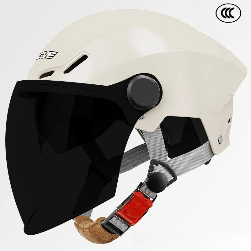 3C Certified Lightweight Summer Sun Protection Half Helmet UV Resistant Electric Scooter Helmet Unisex Breathable Safety Helmet
