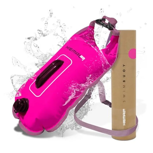 Swim Buoy for Open Water with Dry Bag 15L - Fully Waterproof Swim Bubble - Be Safe with Higher Visibility, Toughened Nylon and