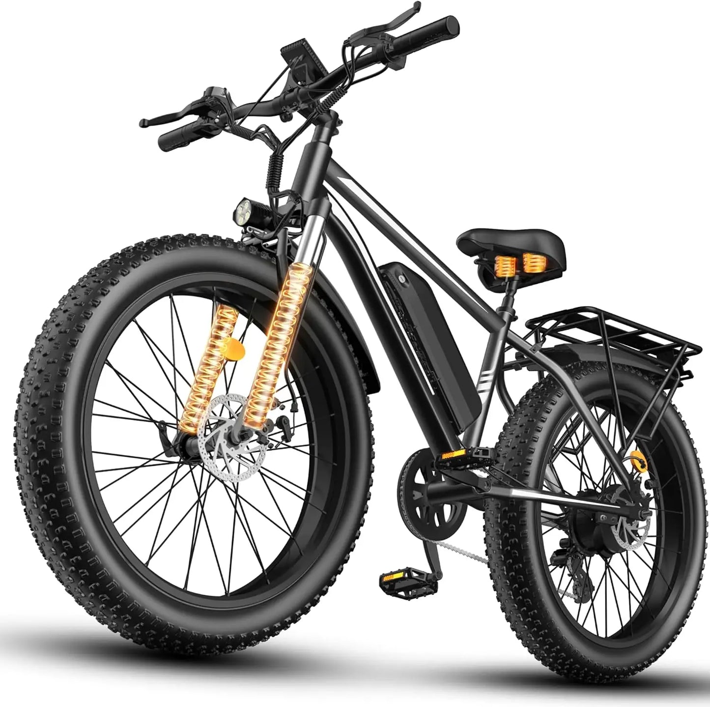 Electric Dirt Bike for Adults 1500W Motor Electric Motorcycle Black 31 MPH High-Speed E-bike Battery 48V 15AH Off-Road E Bike