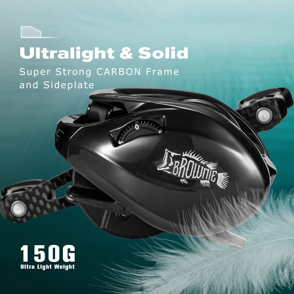 Soloking BMC100 BFS Reel 150g Ultralight Baitcaster Reel 8.1:1 Gear Ratio Drag Power 11+1BB Reel Bait Finesse Carbon FishingReel