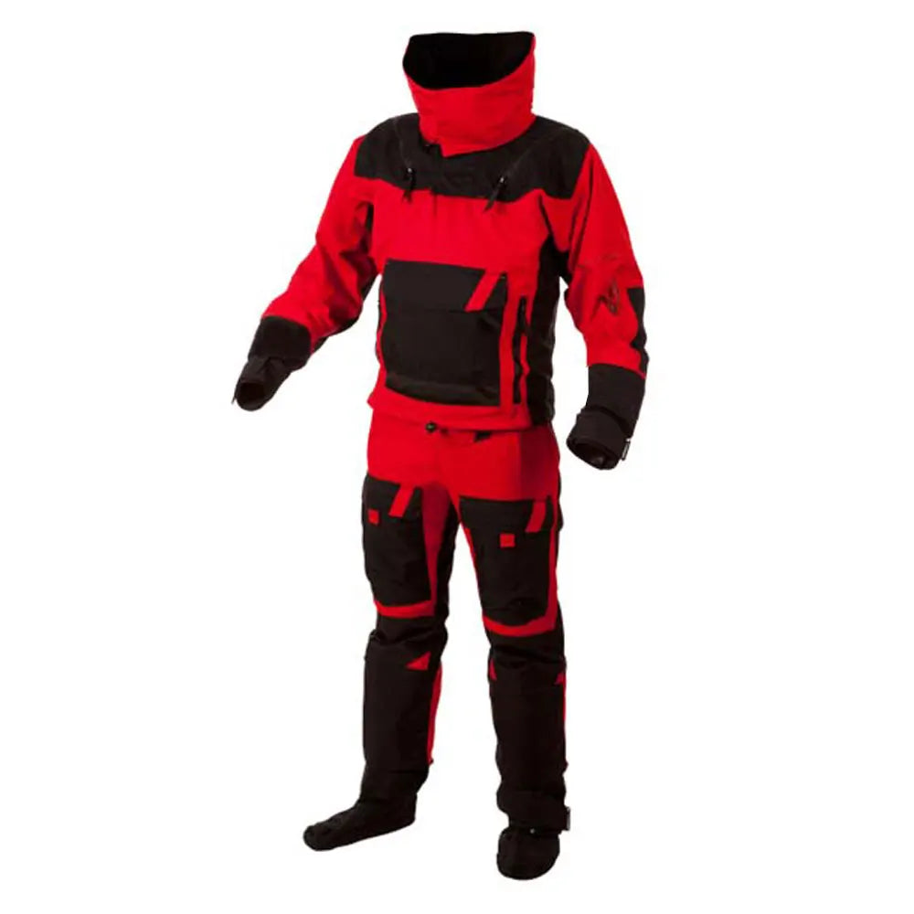 2 In 1 Waterproof Jacket and Pants Separate Dry Suits Switch/Zip DrysuitWith Latex Seal For Kayaking Canoeing Offshore Paddling