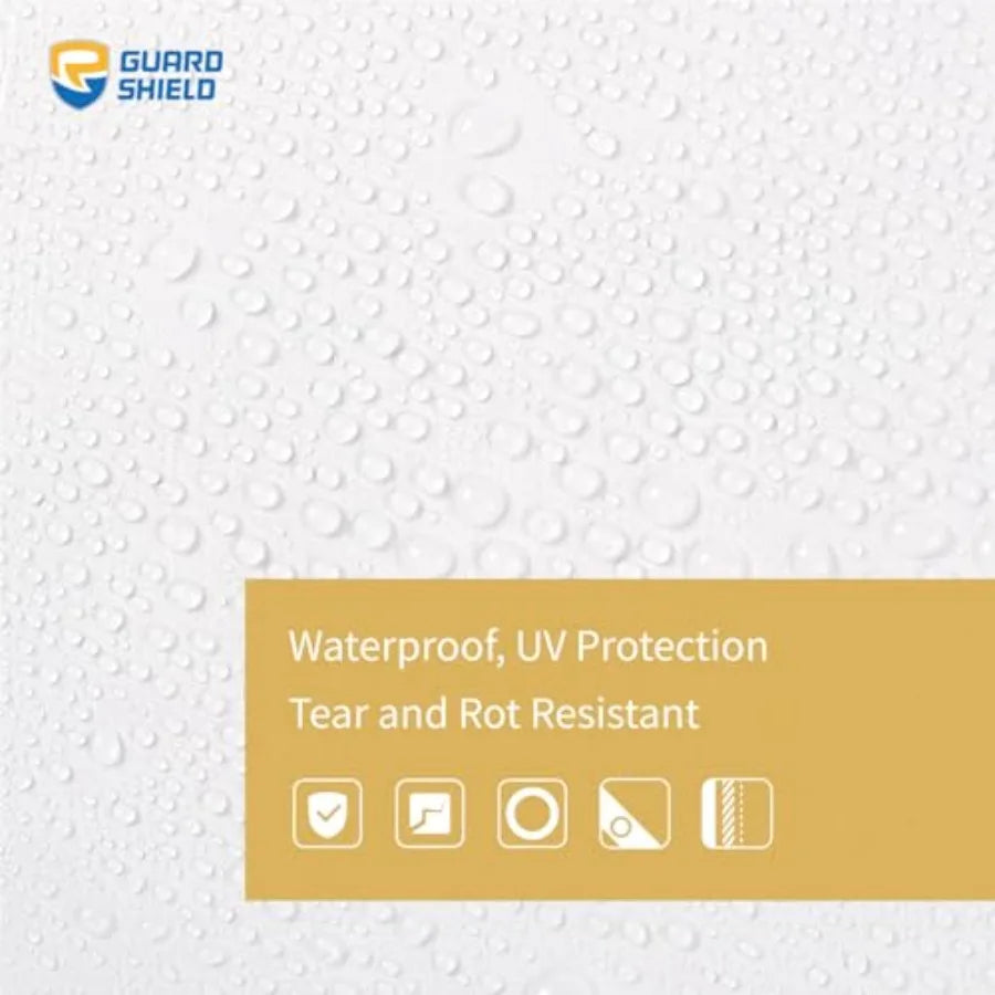 Outdoor Cover for Roof, Car, Boat, Truck -Tarps Heavy Duty Plus+ Waterproof Feet, 12mil Large Tarp with Reinforced Grommets,