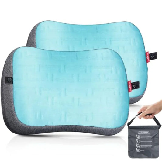 Beach Pillow for Sand -Pack, Washable Inflatable Pillows for Pool, Portable Camping Pillows with Removable Cover, Soft Air Sand