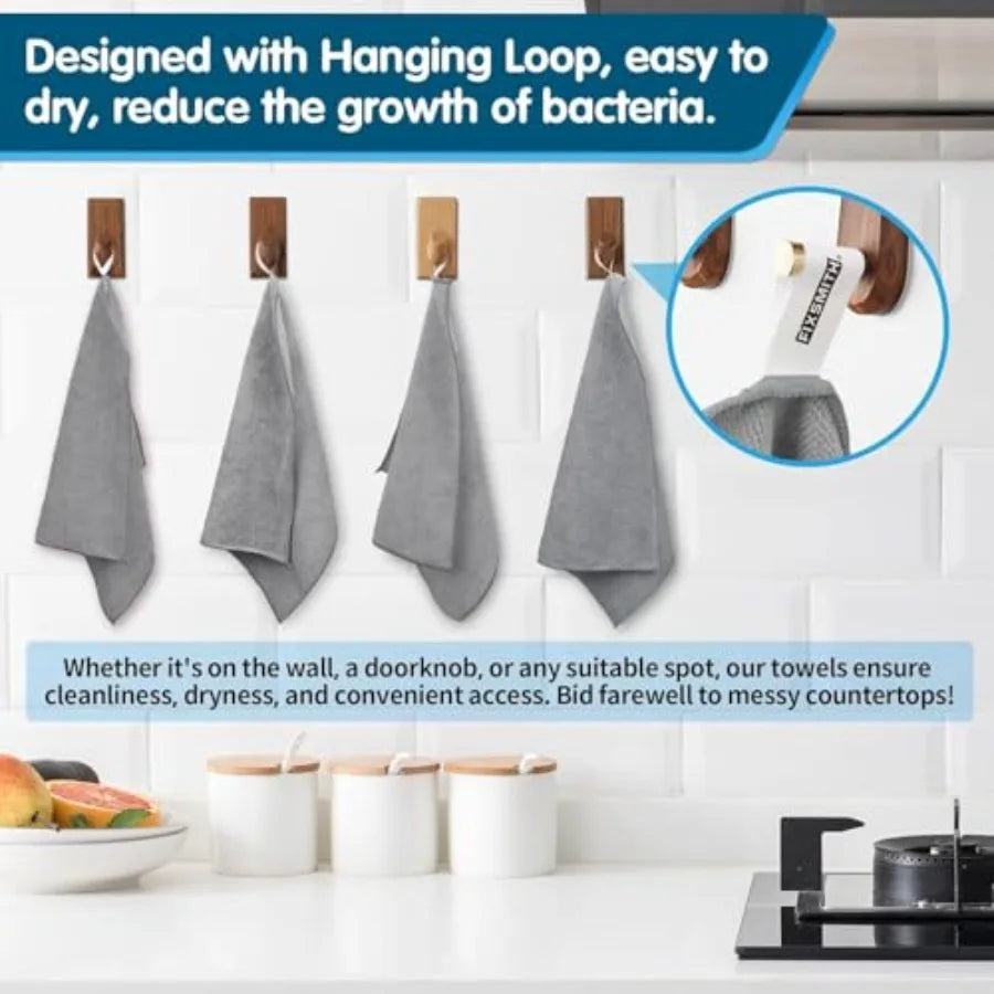 Microfiber Cleaning Cloth -Pack of 24, Highly Absorbent 16"X12"