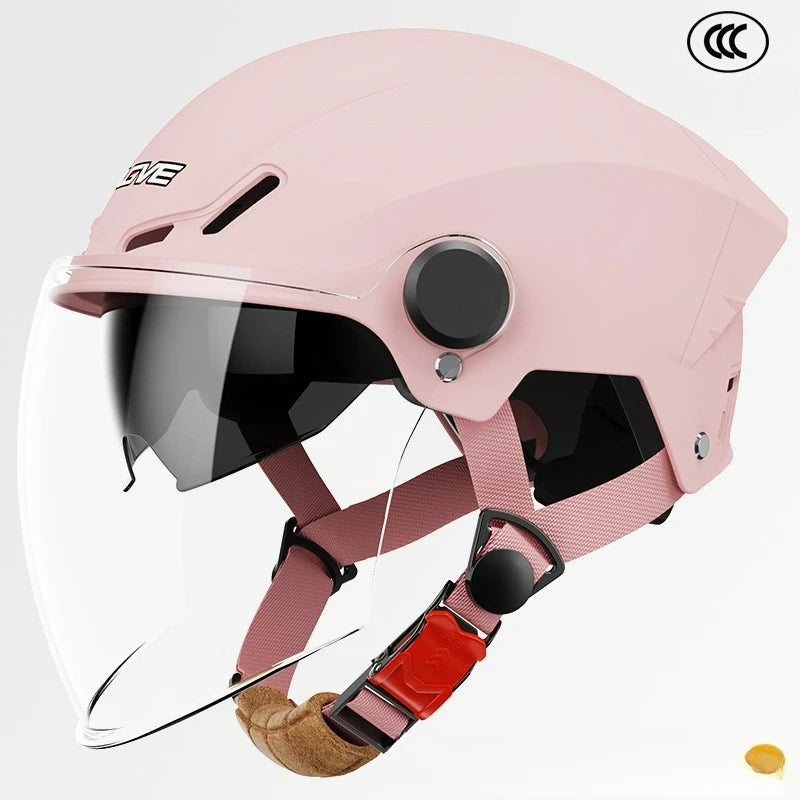 3C Certified Lightweight Summer Sun Protection Half Helmet UV Resistant Electric Scooter Helmet Unisex Breathable Safety Helmet