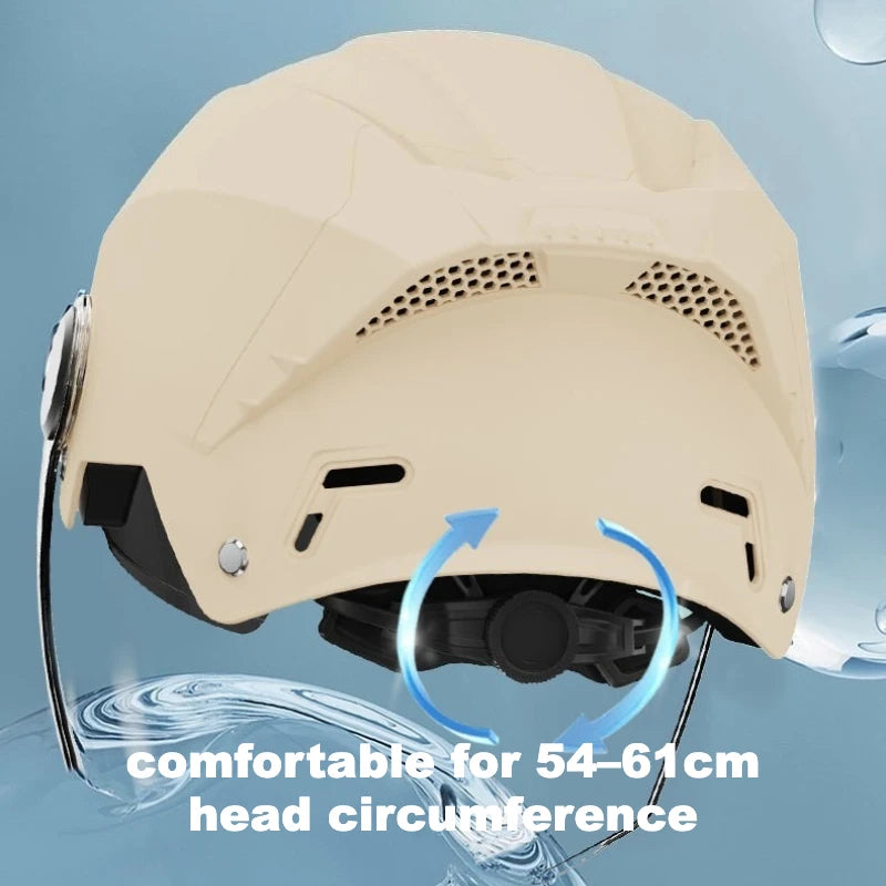 3C Certified Lightweight Summer Sun Protection Half Helmet UV Resistant Electric Scooter Helmet Unisex Breathable Safety Helmet