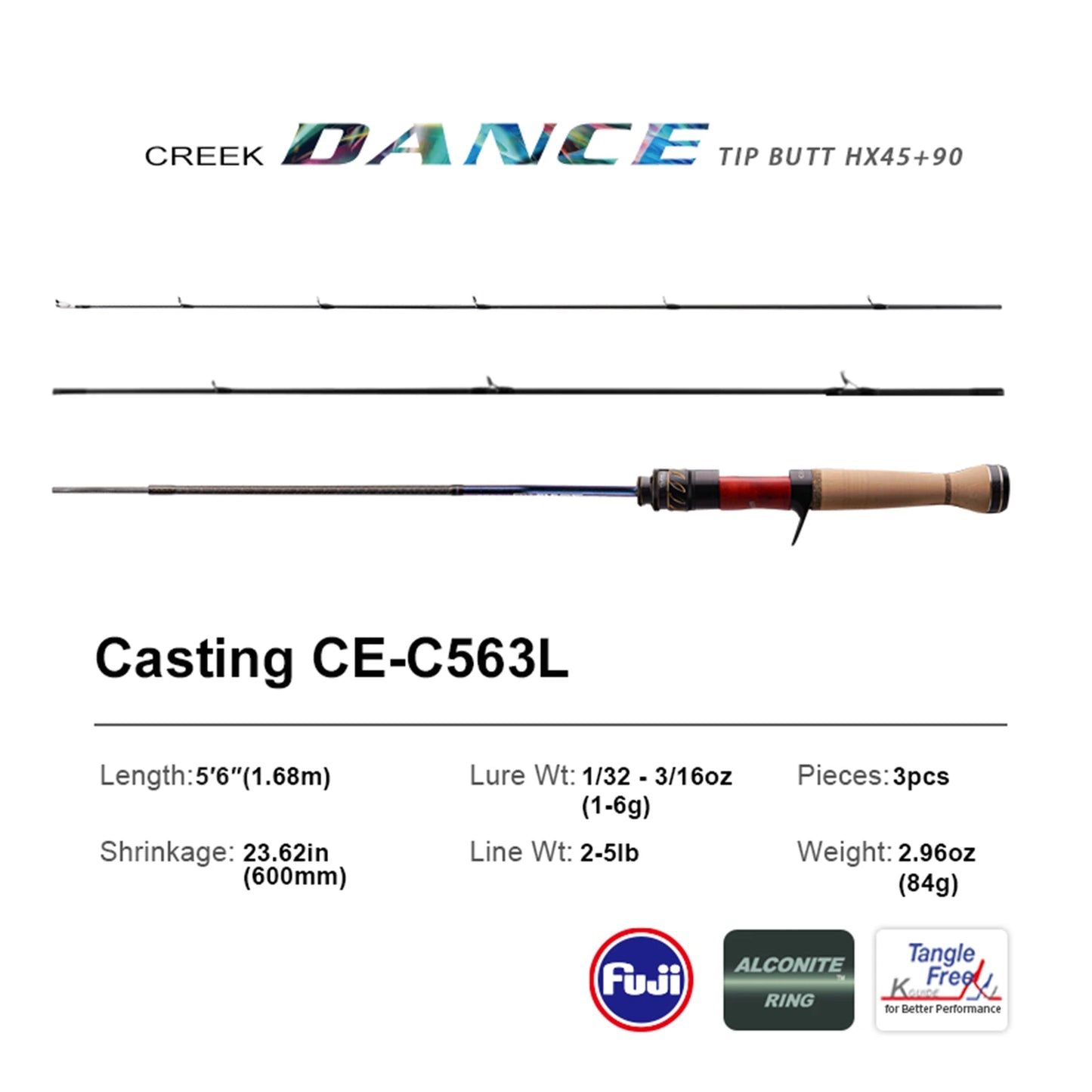 PURELURE CREEK DANCE Trout Rod BFS Fishing Casting UL Spinning Light Travel Rod Stream Ejection Rod Fuji Alconite Ring Perch