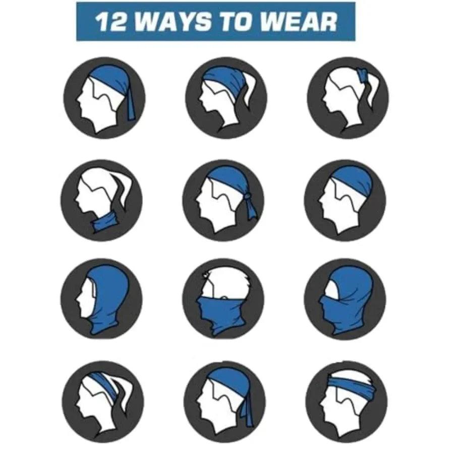 Neck Gaiter Face Mask Cover Scarf Bandana for Men Women, Sun, Dust-proof Tube Gaiter for Cycling Motorcycle Running Fishing