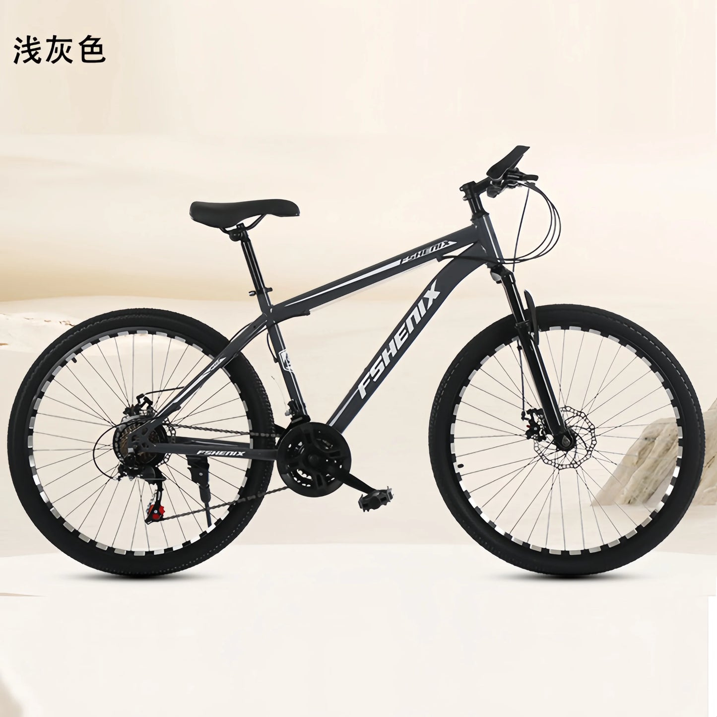 Adult wholesale mountain bikes, 24-inch and 26-inch, shock-absorbing, 21-speed off-road bikes, and college student bicycles