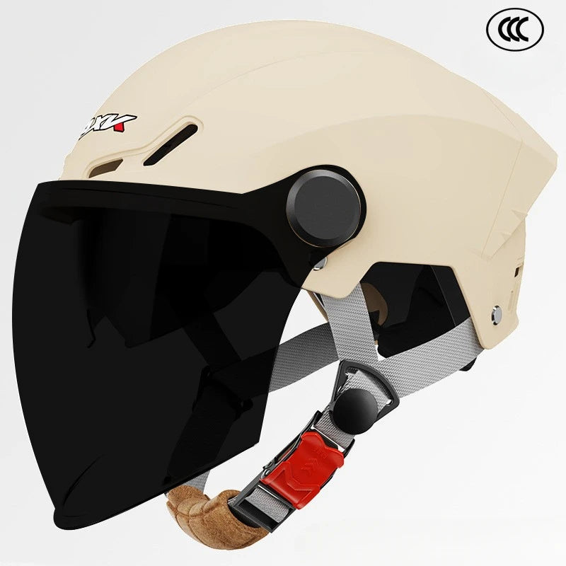 3C Certified Lightweight Summer Sun Protection Half Helmet UV Resistant Electric Scooter Helmet Unisex Breathable Safety Helmet