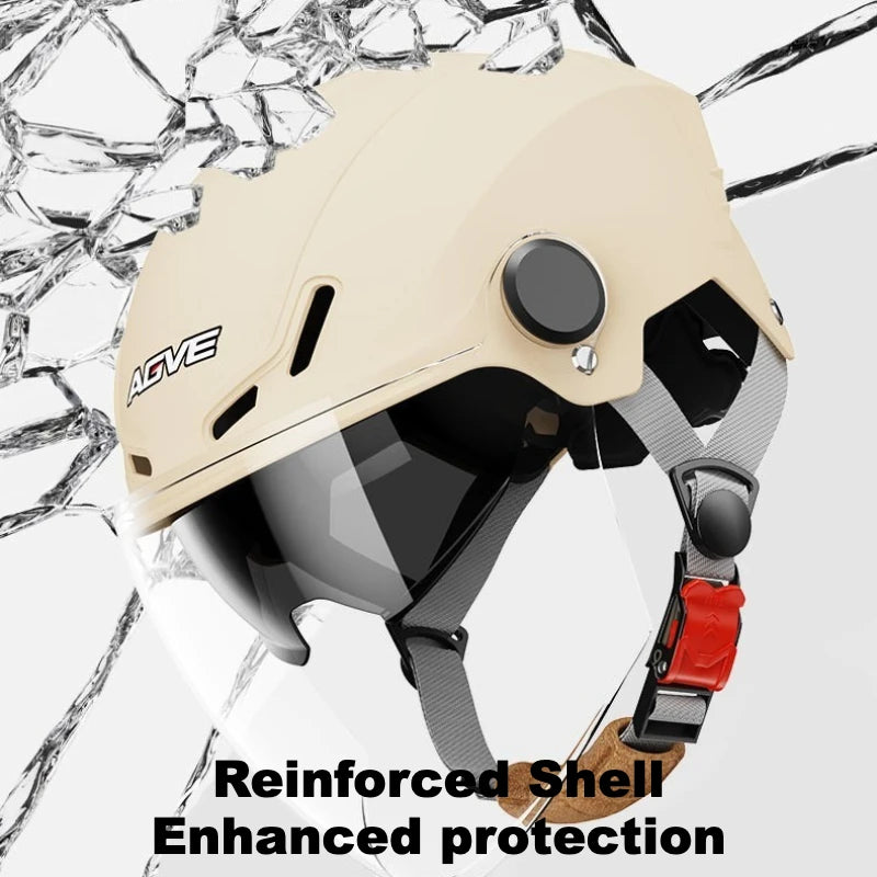 3C Certified Lightweight Summer Sun Protection Half Helmet UV Resistant Electric Scooter Helmet Unisex Breathable Safety Helmet