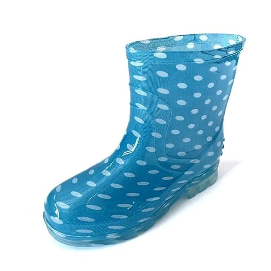 Plus Size Waterproof Rain Boots for Women - Wide Calf Design Sizes 9-14-Anti-Slip Sole
